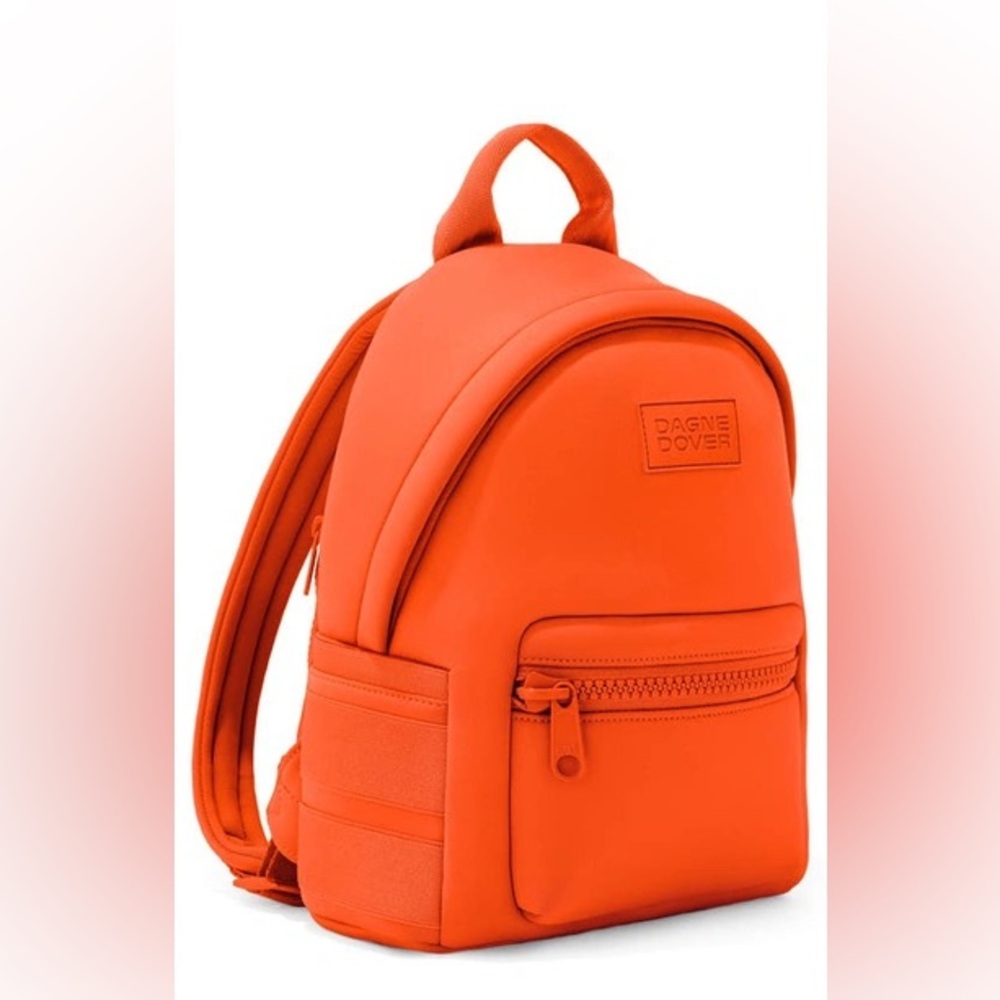 Adorable, flawless, Dagne Dover mini Dakota backpack in goji orange